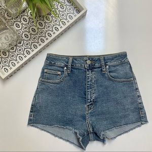 Aritzia Sunday Best Blue Denim Shorts